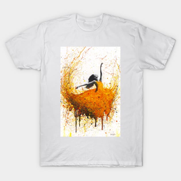 Tangelo Fire Dance T-Shirt by AshvinHarrison